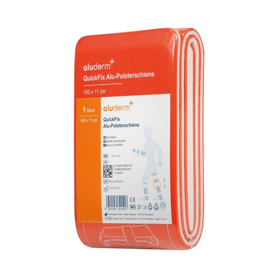 QuickFix Alu-Polsterschiene, groß, zur Verwendung als Beinschiene-2