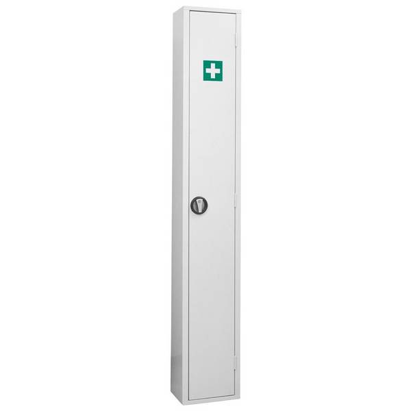 Wero Sanitätswandschrank Slim V 1450, gefüllt, Stahlblech weiß