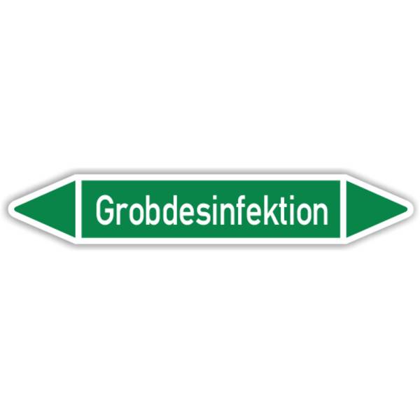 Rohrleitungskennzeichen Grobdesinfektion nach DIN 2403, Ø 40 - 60 mm, Wasser, Gruppe 1