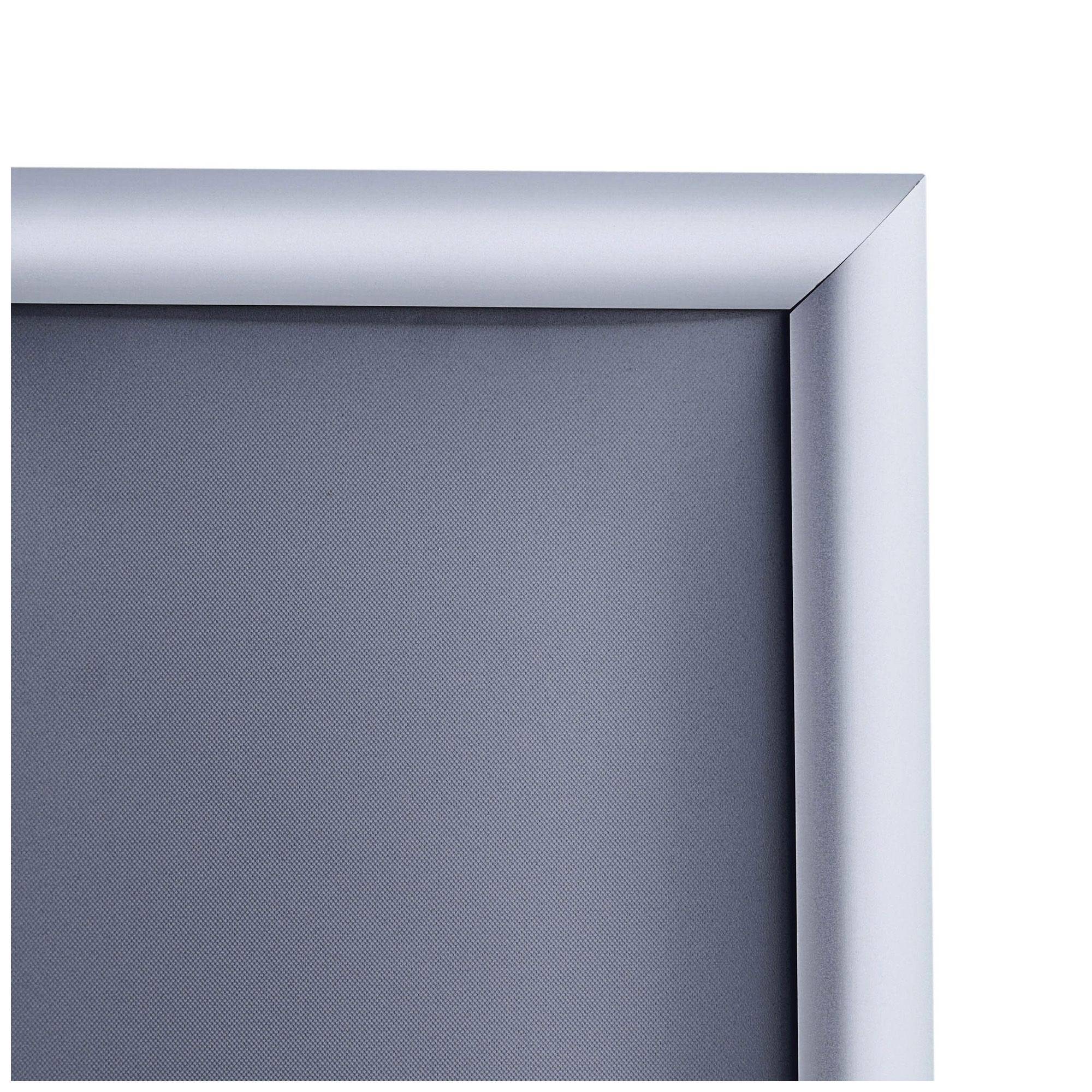 Klapprahmen wasserfest, DIN A4, silber eloxiert, 25 mm Rahmenprofil-4
