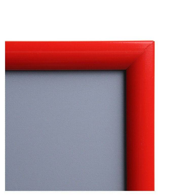 Klapprahmen DIN A1 rot, 25 mm Rahmenprofil, spitze Ecken-1