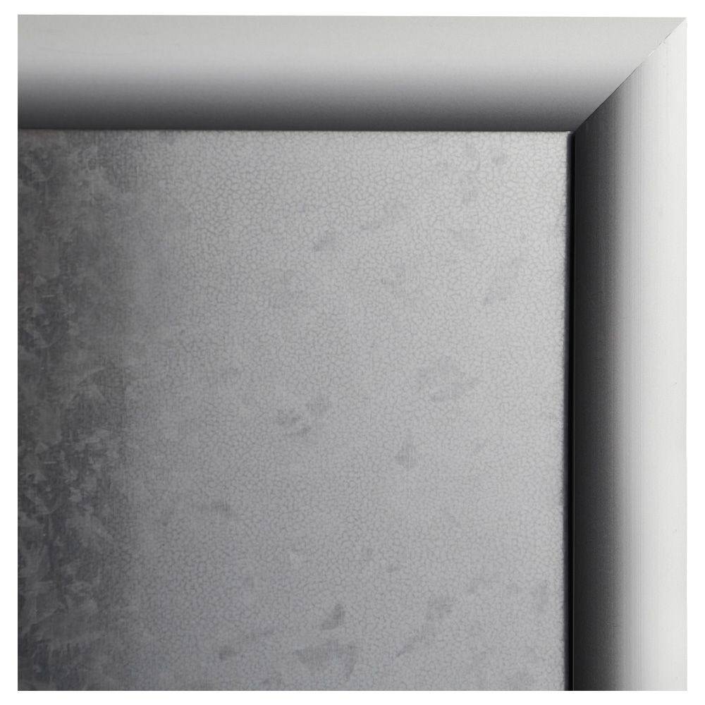 Klapprahmen DIN A3, B1 zertifiziert, 25 mm Rahmenprofil, spitze Ecken, silber-3