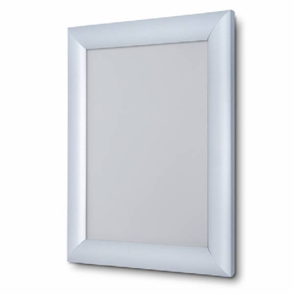 Schaufenster-Klapprahmen, A1, silber eloxiertes Aluminiumprofil 25 mm breit