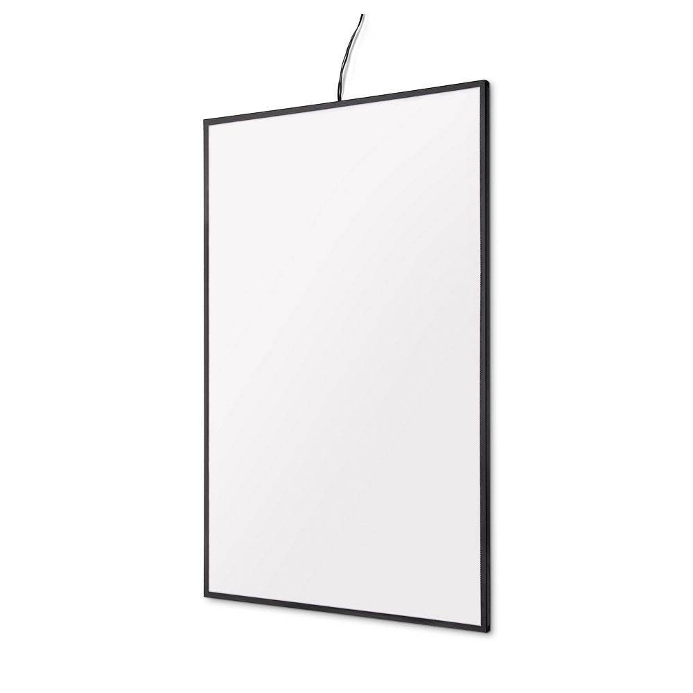 LED-Einschubrahmen SLIM, DIN A2, schwarz, 10 mm Rahmenprofil, spitze Ecken-1