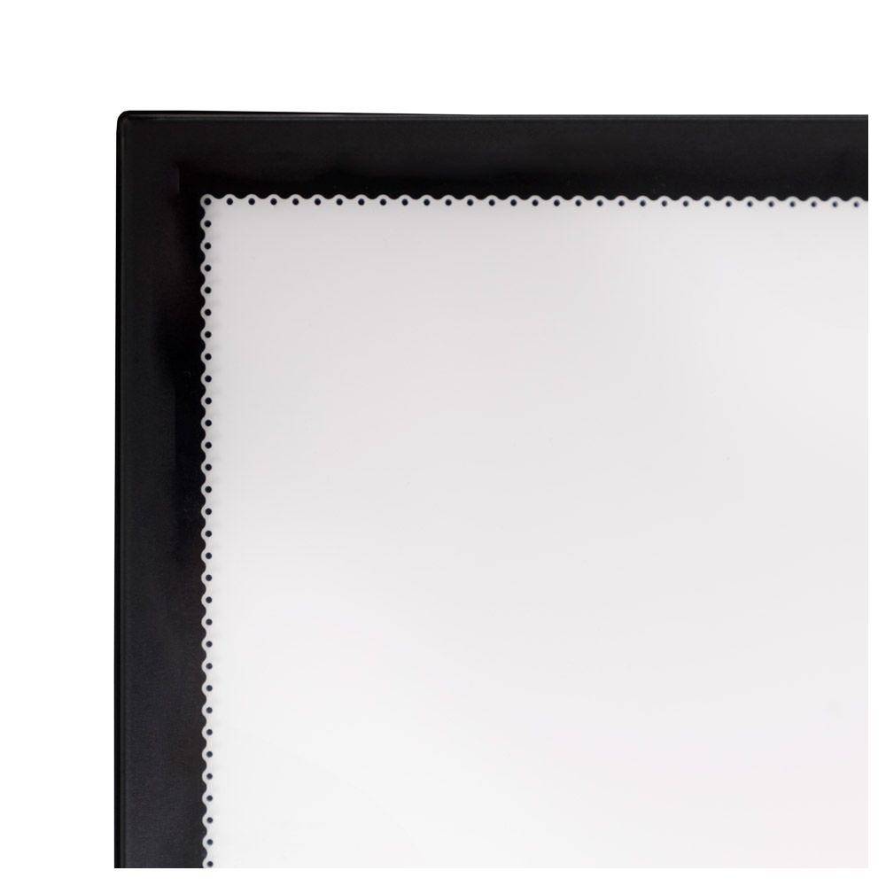 LED-Einschubrahmen SLIM, DIN A2, schwarz, 10 mm Rahmenprofil, spitze Ecken-2
