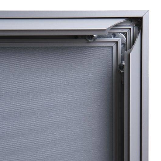 Klapprahmen Design DIN A4, Aluminium silber eloxiert, 37 mm Rahmenprofil-1