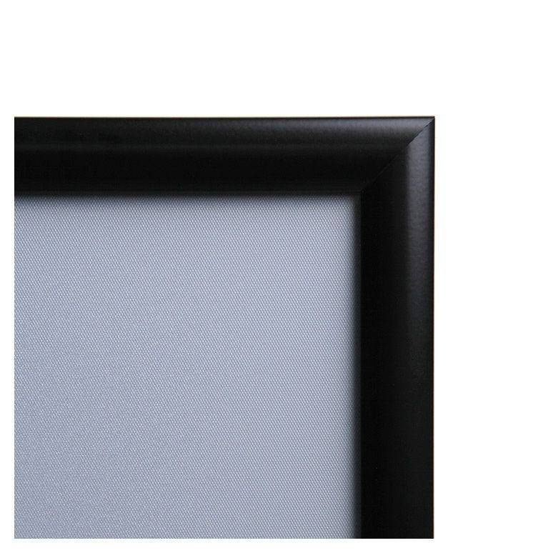 Klapprahmen DIN A4 schwarz, 25 mm Rahmenprofil, spitze Ecken-1