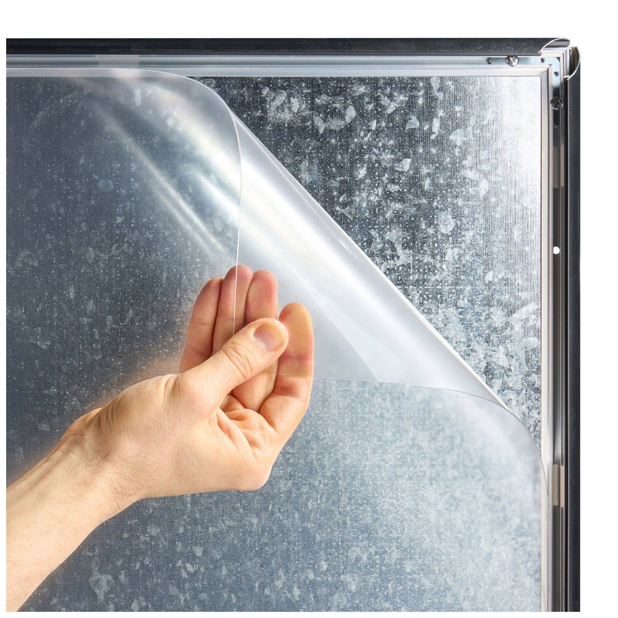 Klapprahmen 50 x 70 cm, B1 zertifziert, 25 mm Rahmenprofil, spitze Ecken, schwarz-1