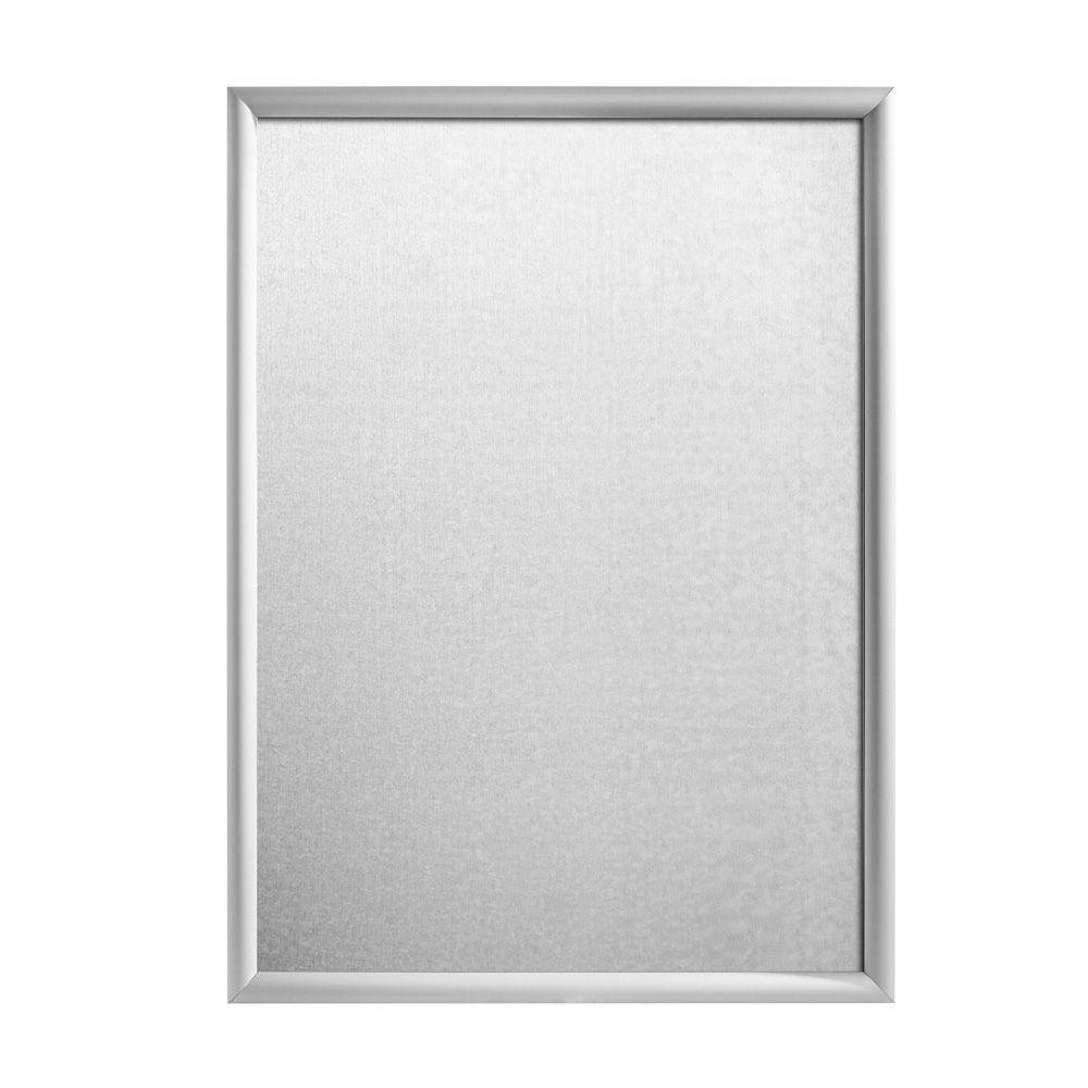 Klapprahmen 70 x 100 cm, B1 zertifziert, 25 mm Rahmenprofil, spitze Ecken, silber-1