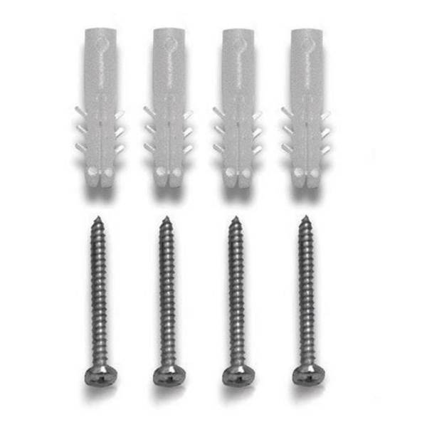 Schraubenset für Klapprahmen, 4 Schrauben, 4 Dübel,