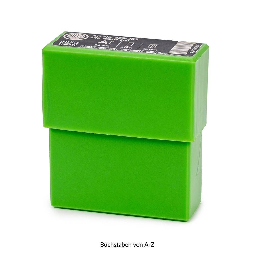Schlagbuchstaben, 3 mm Schrifthöhe, Zeichen A-Z im Set-1
