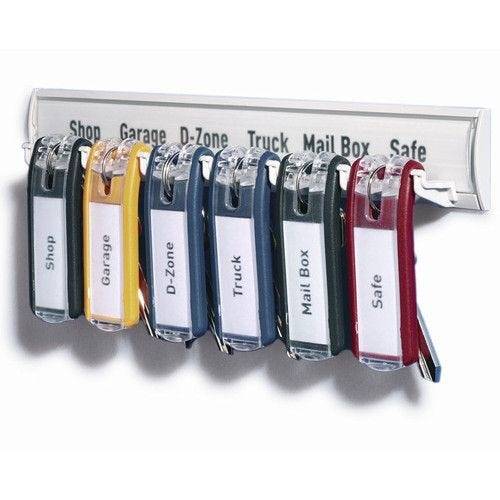Schlüsselanhänger "Key Clip", blau, 6er- Pack-0