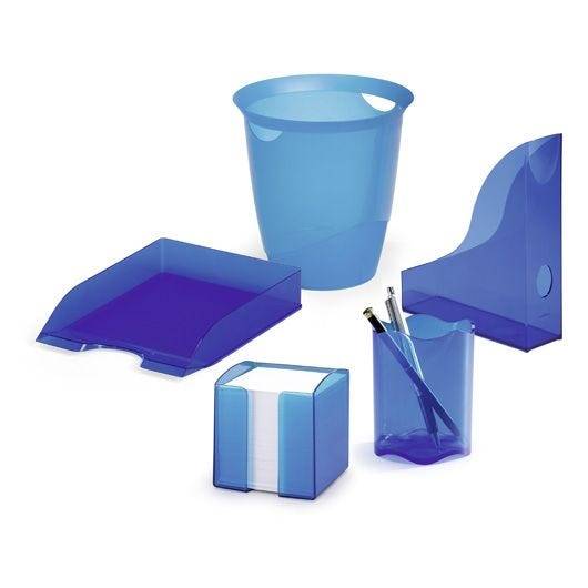 Zettelkasten Trend, blau transluzent, 6 Stück-1