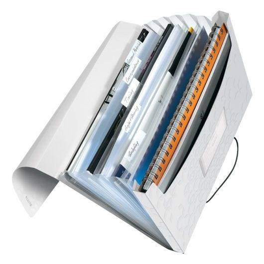 Leitz WOW Projektmappe DIN A4, weiß, 5 Stück-0