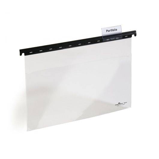 Hängesichttasche DURABLE für DIN A4-Dokumente, transparent, 25 Stück/VE