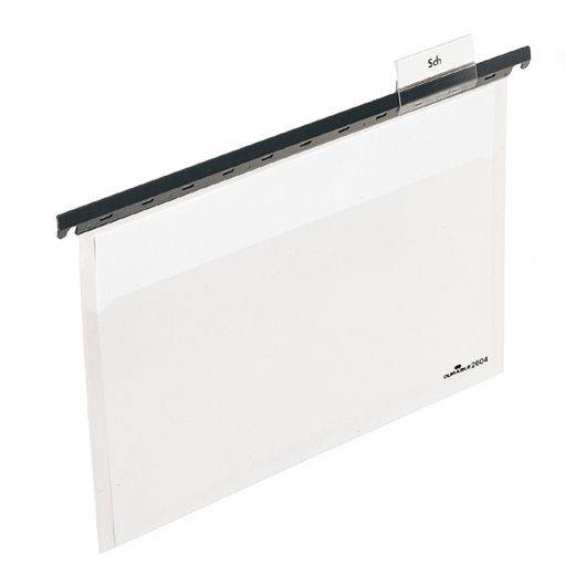 Hängesichttasche DURABLE für DIN A4-Dokumente, transparent, 25 Stück/VE-1
