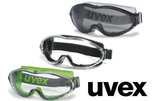 Vollsichtbrille uvex ultrasonic, PC-Scheibe farblos, grau/orange, supravision excellence-1