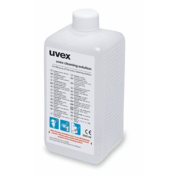 uvex Reinigungsfluid für alle uvex Schutzbrillen, 500 ml