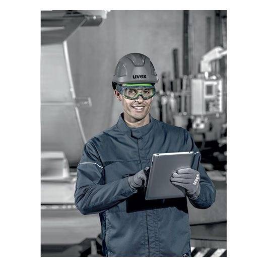 uvex Schutzhelm pheos B-S-WR, Innenausstattung mit Drehradsystem, kurzer Schirm, schwarz-4