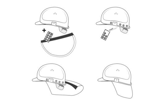 Schuberth UV-Nackenschutz für Schutzhelme-1