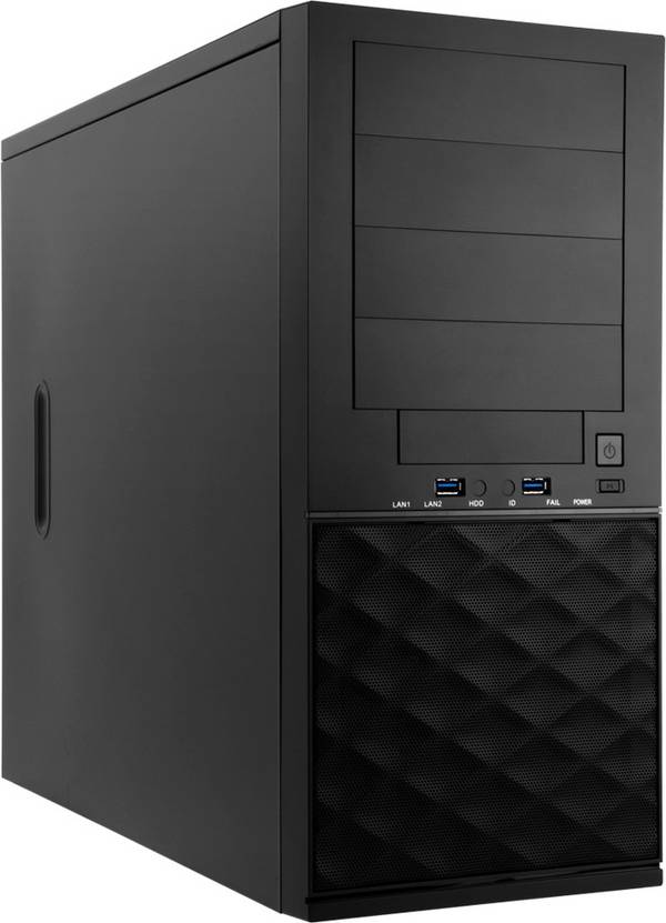 InWin Gehäuse Mini Server Tower 4-Bay IW-PF052 (MS04) SATA Backplane / 315W single PSU