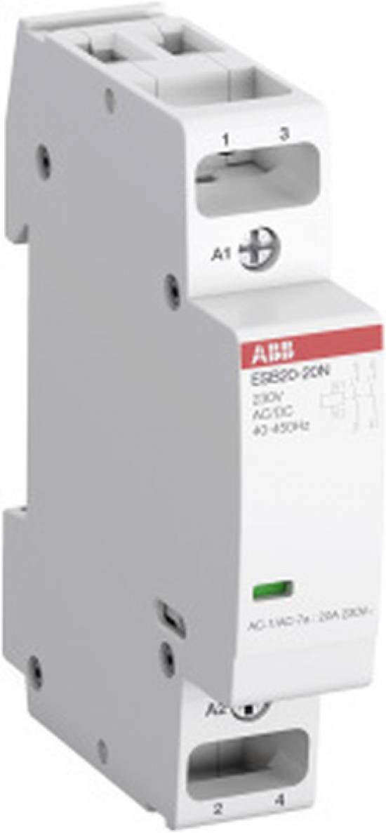 ABB Stotz-Kontakt ESB20-20N-06 , Installationsschütz 20 A, 2S/0Ö, 230 V AC/DC , 1SBE121111R0620-0