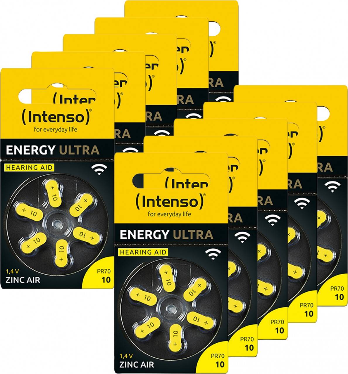 Intenso Hörgeräte-Batterie „Energy Ultra“ – A10 / PR70, 1,45 Volt (60er Pack)-0