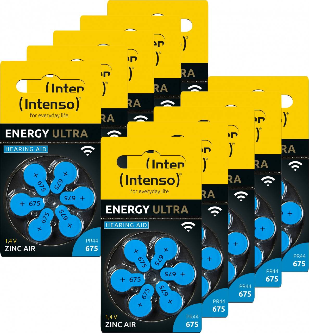 Intenso Hörgeräte-Batterie „Energy Ultra“ – A675 / PR44, 1,45 Volt (60er Pack)-0