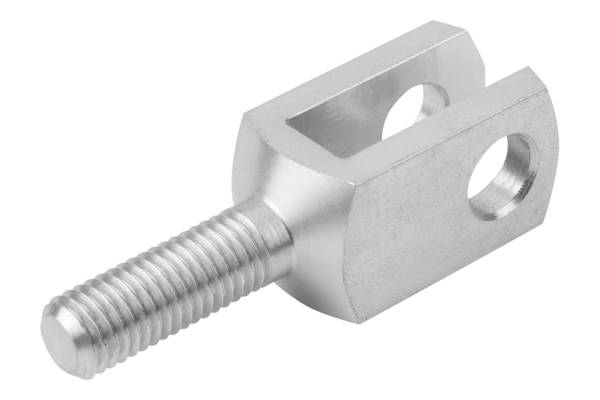 Norelem 27624-05-106121, Gabelkopf Außengewinde, Edelstahl A2, blank