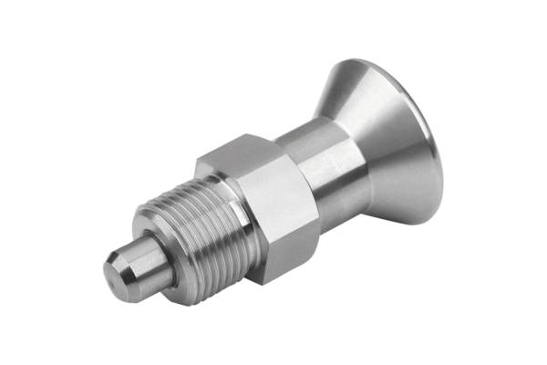 Norelem 03089-175410, Arretierbolzen ohne Rastnut, Edelstahl, blank