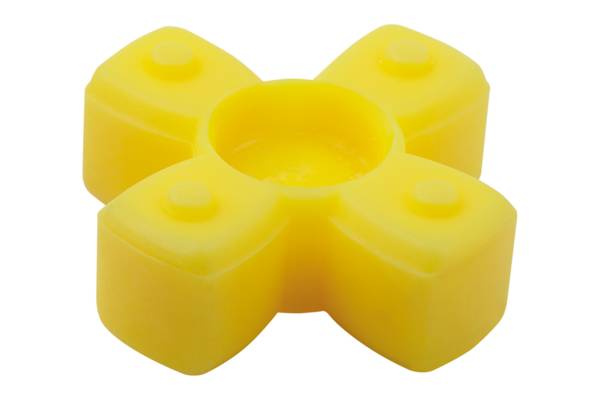Norelem 23023-90-1492, Kupplungsstern spielfrei, Polyurethan, gelb