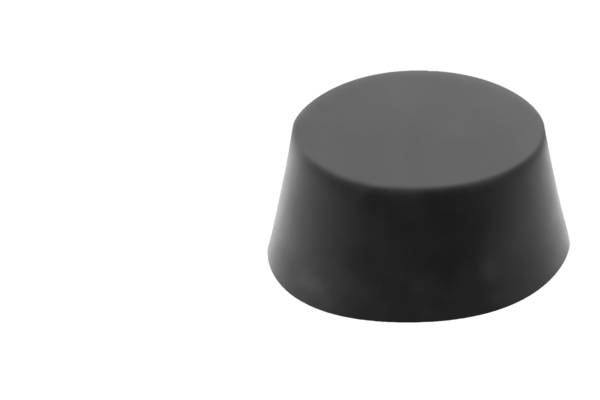 Norelem 26113-02502057, Gummipuffer konisch, Stahl, verzinkt