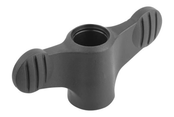 Norelem 06652-102A4, Flügelgriff Thermoplast, schwarzgrau RAL 7021