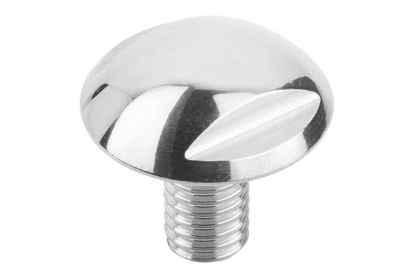 Norelem 07175-02-05X10, Kugelkopfschraube Edelstahl A4, poliert