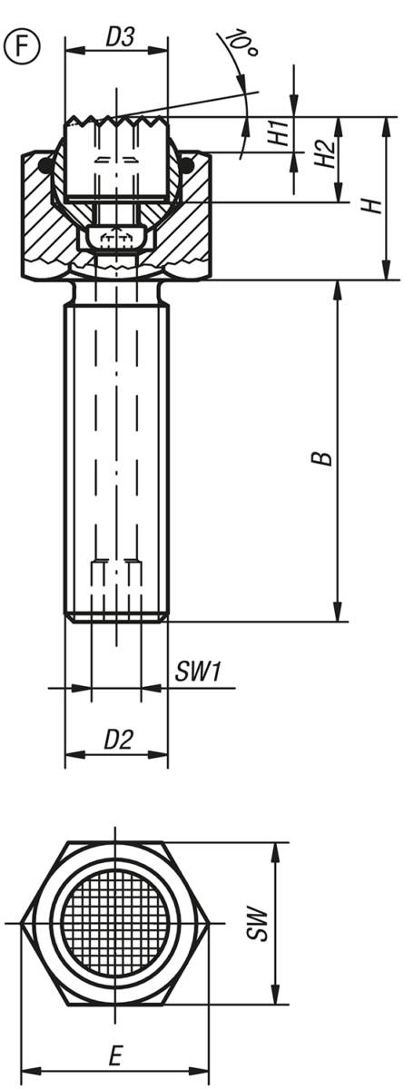 Norelem 02007-310X015, Pendelauflage mit O-Ring, Vergütungsstahl-1