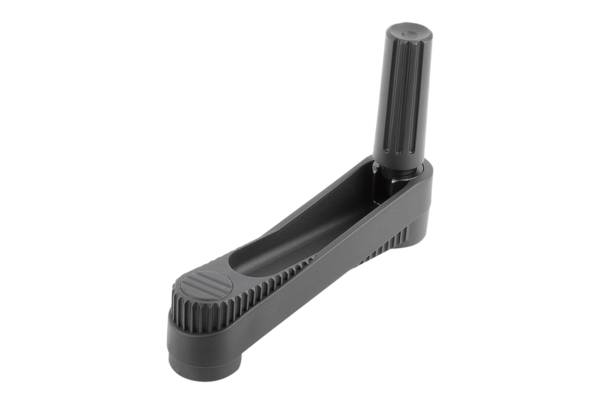 Norelem 06500-1108026, Handkurbel Passbohrung mit Nut, Thermoplast