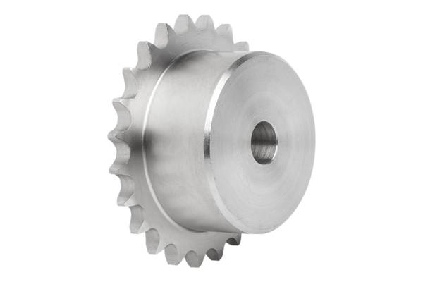 Norelem 22255-10380732013, Kettenrad einfach, Edelstahl, blank