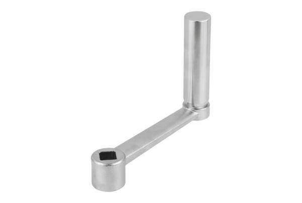 Norelem 06505-4417, Handkurbel Innenvierkant, Edelstahl, blank
