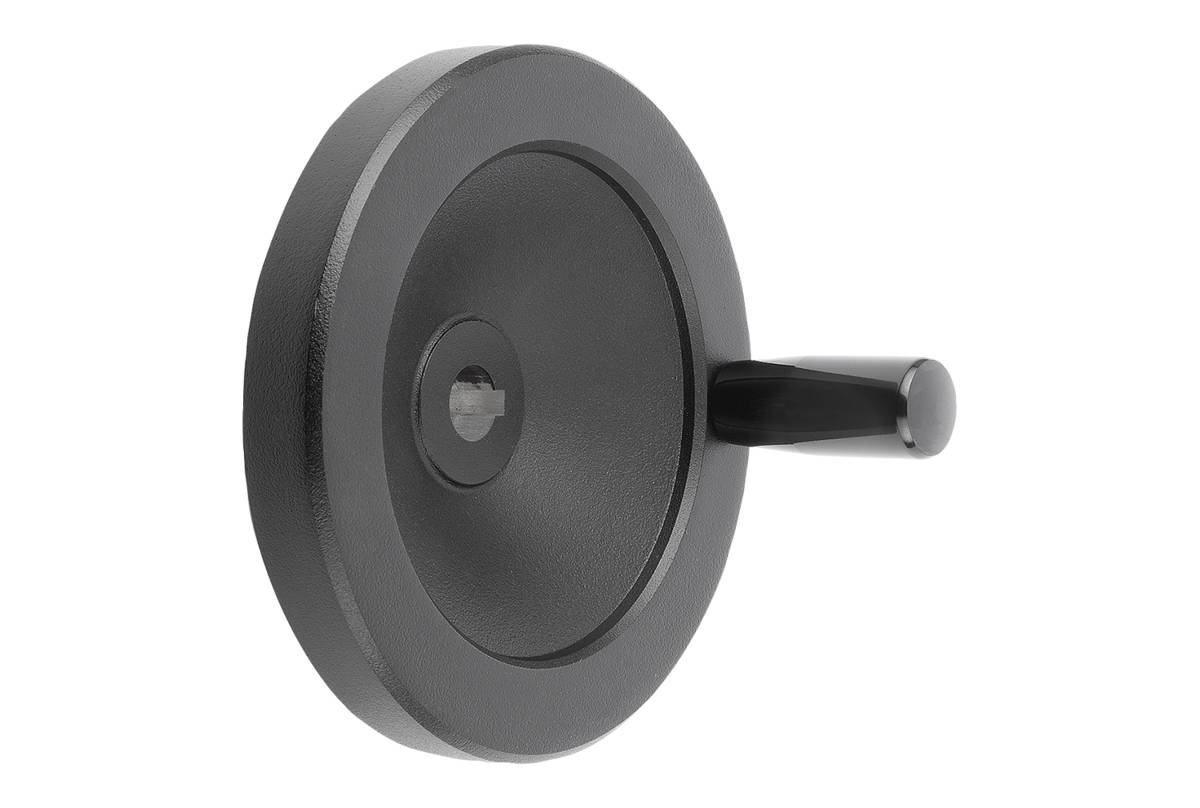 Norelem 06275-31140X14, Scheibenhandrad Passbohrung mit Nut, Alum.-0