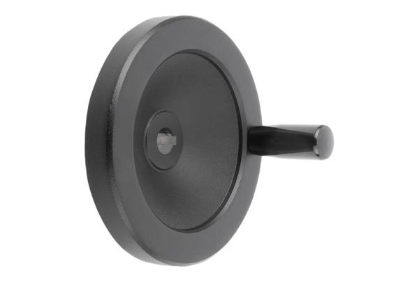 Norelem 06275-31140X14, Scheibenhandrad Passbohrung mit Nut, Alum.