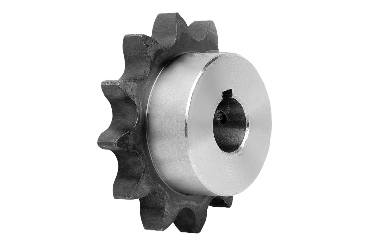 Norelem 22250-1100170201235, Kettenrad einfach, Stahl, blank-0