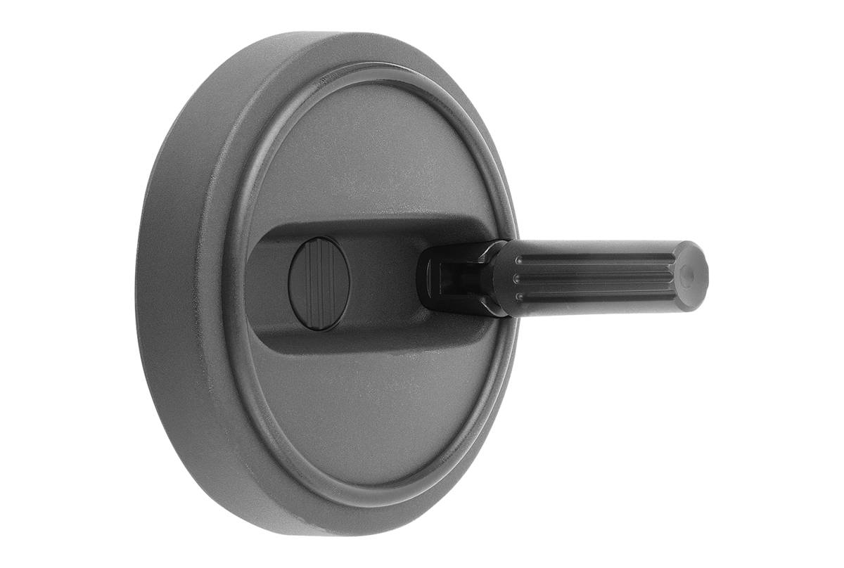 Norelem 06264-41601605, Handrad Passbohrung mit Nut, Thermoplast-0