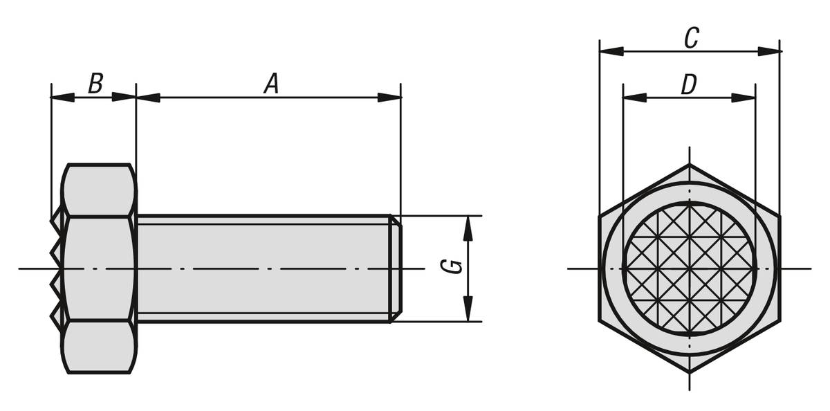 Norelem 07114-171012, Gripper Sechskant, Stahl-1