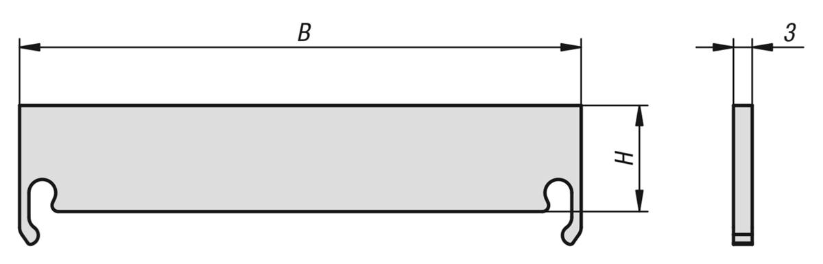 Norelem 41345-1250312, Auflageleiste Stahl, blank-1