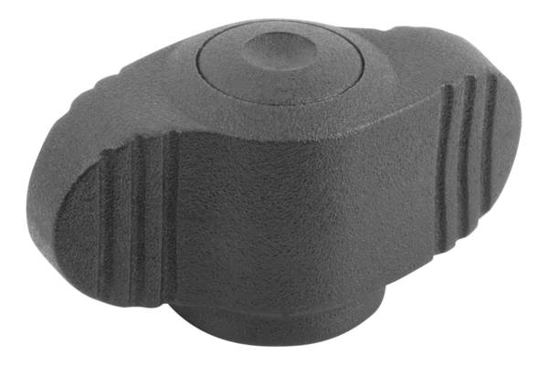 Norelem 06652-806, Flügelgriff Miniwing, Thermoplast, schwarzgrau RAL 7021