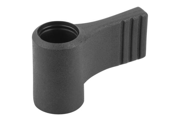 Norelem 06660-10208, Flügelgriff einseitig, Thermoplast, schwarzgrau RAL 7021