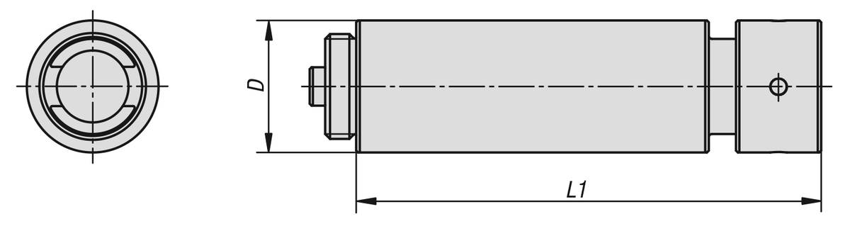 Norelem 41355-480, Verlängerungswelle Vergütungsstahl-1