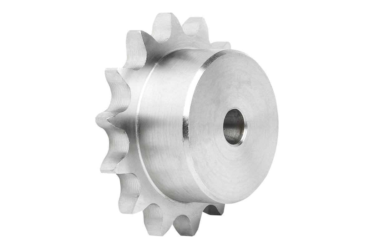Norelem 22255-10580308019, Kettenrad einfach, Edelstahl, blank-0