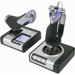 Image of Logitech Gaming Saitek X52 Hotas Flight Control System PS28 Flugsimulator-Joystick USB PC Silber, Schwarz