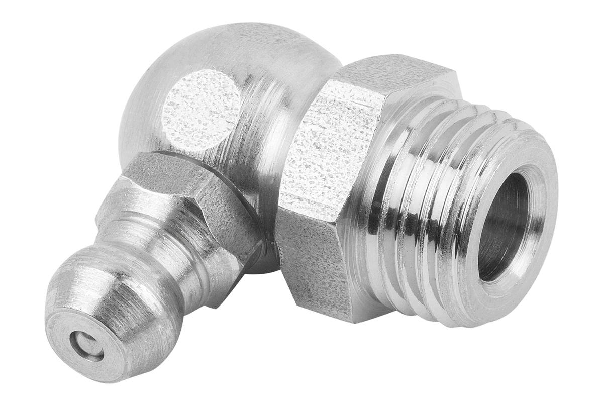 Norelem 97940-2310150, Kegelschmiernippel abgewinkelt 90°, Edelstahl, blank-0